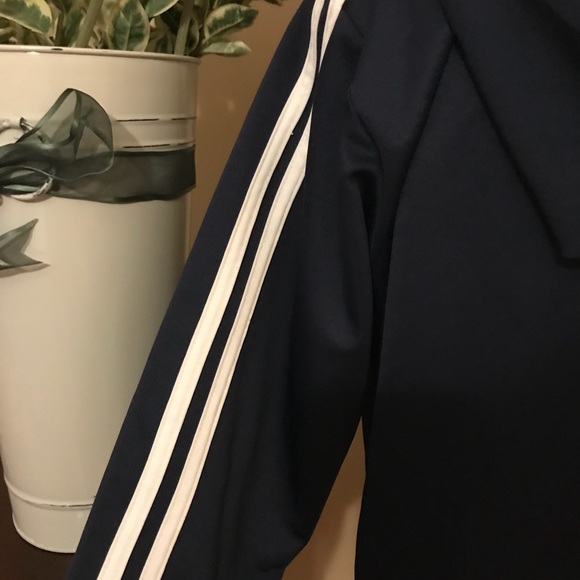 Navy and White Hooded Jacket - Picture 5 of 7